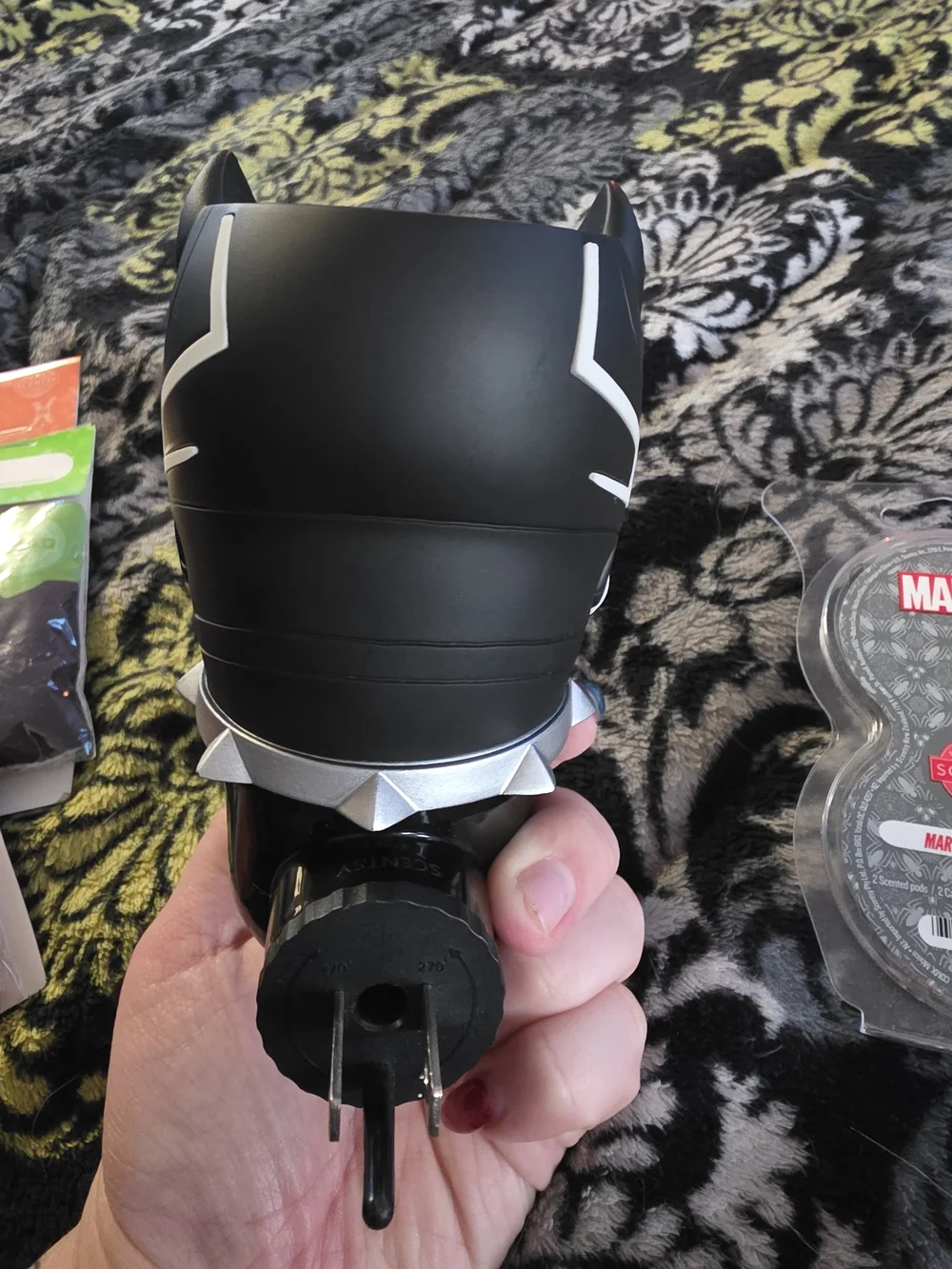Black Panther Themed Black Car Air Freshener / Diffuser - Unbranded